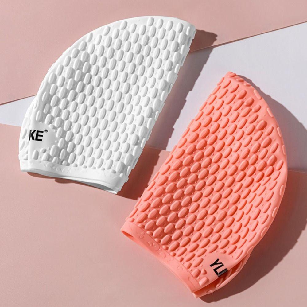 Quick-Drying Silicone Swimming Cap Solid Color Swimming Hat Children's Swim Cap  Pool