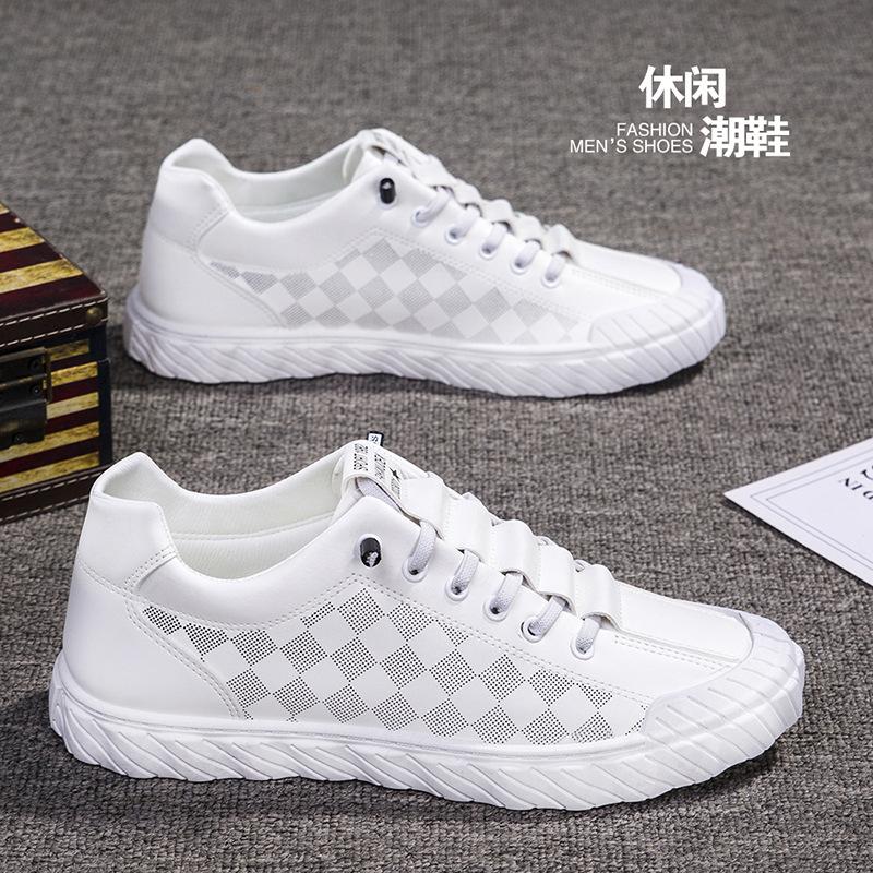 New Korean Style Men's Fashion and Lightweight Casual Board Shoes Sports Internet Celebrity Shoes Outdoor Leather Men's Shoes