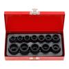 12-Piece Thickened Hex Impact Socket Set for Electric/Pneumatic Wrenches 