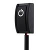 Car Paste Type Switch, DC 12V 200mA Paste Type ON/Off Button Switch Black