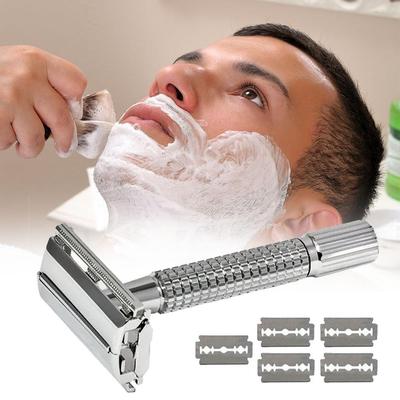 Adjustable Safety Razor Men's Professional Manual Shaver Steel Razor Shaving Barber M T3B2