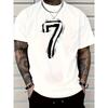Mote 3D-trykt T-skjorte for menn Rund hals Kort erme Trendy Streetwear