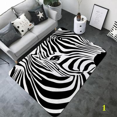 Kreatywny Zebra czarny biały nadruk dywan do salonu sypialnia miękkie dywany podłoga w łazience wycieraczka do drzwi dywan dekoracyjny do domu duży dywan do składania