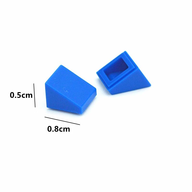 250Pcs Color Building Blocks Figure Smooth Slope Bevel Bricks 54200 1x1 Educational Creative Size Compatible With Toys for Child
