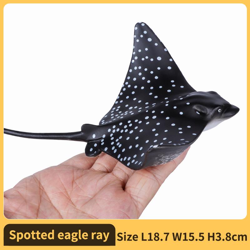 Manta Ray Skates Figurine - Realistic Sea Creature Figure - Instructive Toy Designed for Boys Girls Plus Children Ages 3