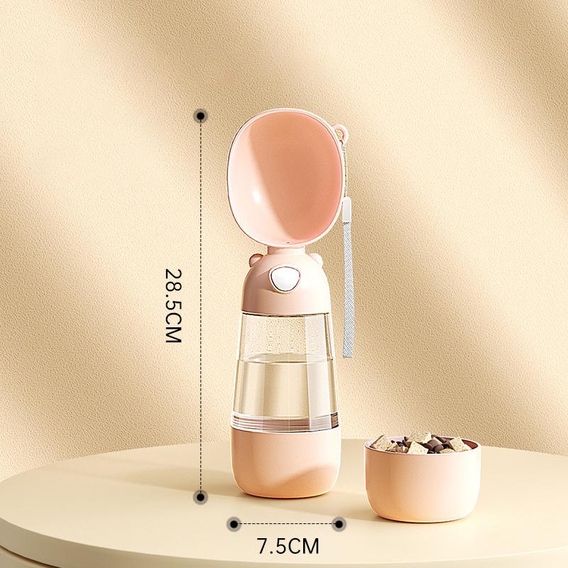 

Переносная миска для воды для собак, переносная миска для воды из пищевого материала для собак и кошек, дорожная бутылка для воды с дозатором для еды, товары для животных 28CM коричневый