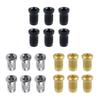 Tooyful 6 Pieces Iron Guitar Through Body String Mounting Ferrules Bushings for Electric Guitar Replacement Parts