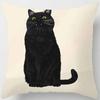 Cat Is Leisure Life Square Pillowcase for Home Decoration Car Sofa Cushion Cover Outdoor Seat Decoration Accessories 45x45cm