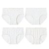 Langsha Teen Girls' Summer Antibacterial Modal Briefs 4-Pack