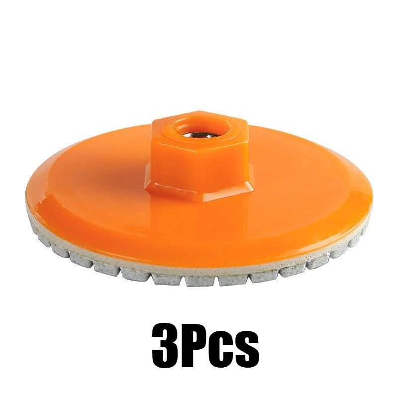 1/3/5pcs 80mm 3 Inch Cylindrical Abrasive Block Wet Dry Buff Disc for Polishing Sanding Marble Granite Concrete Countertop Stone