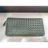 Factory direct sales leather woven long multi-card wallet simple business zipper clutch bag horizontal large banknote wallet