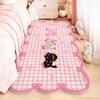 Dopamine Color Living Room Decoration Girl Carpet Pink Rugs for Bedroom Thick Plush Bedside Floor Mat Fluffy Soft Cloakroom Rug