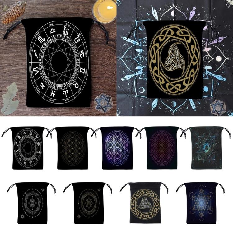 Divinations Tarots Bag Board Game Mini Jewelry Packagings Storage Pouch Gift Bag