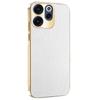 Case for Reno15 F 5G - TPU+PC+Leather/PU, White