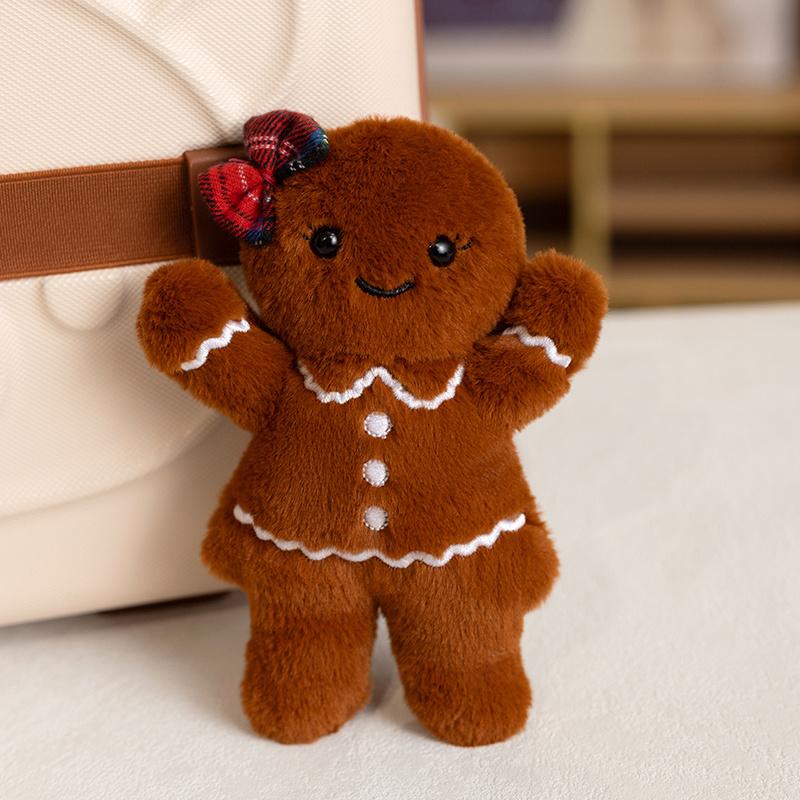 

Non-Toxic 15/37Cm Cartoon Gingerbread Plush Doll Pendant Children Biscuit Cookie Stuffed Toy Home Decor Christmas Gift For Kids see choose option