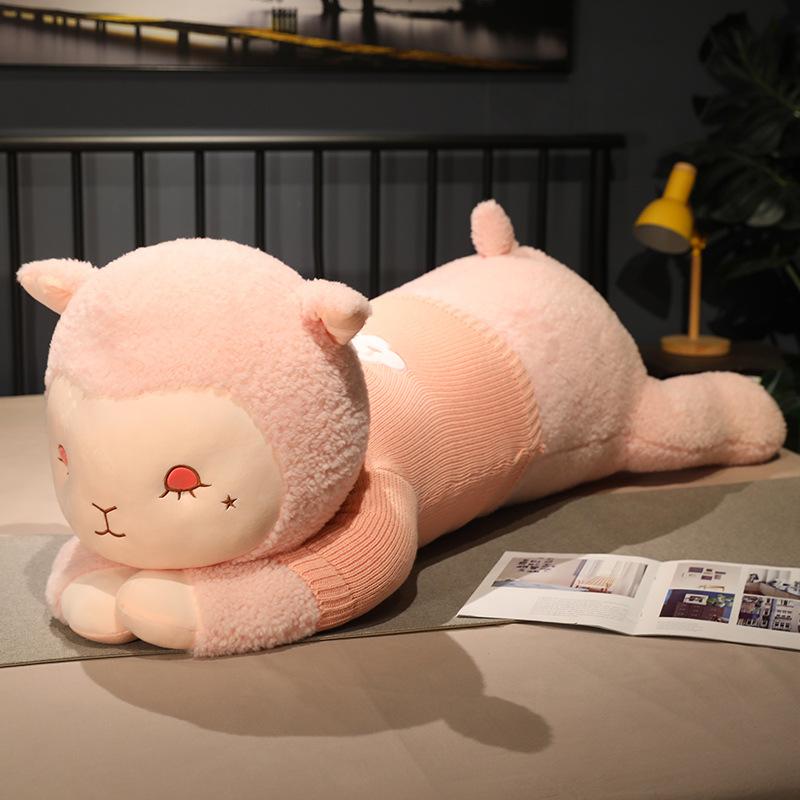 Alpaca Doll Lamb Doll Girl Sleeping On Bed Pillow Huge Plush Toy Rag Doll Gift