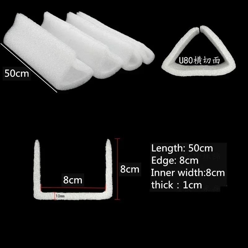 U-Form Perlschaum Schutzecke Tür Fenster Bilderrahmen Gerade Stange Kante Ecke Kollisionsschutz Hülle Weißer Kunststoff Schaumstoff