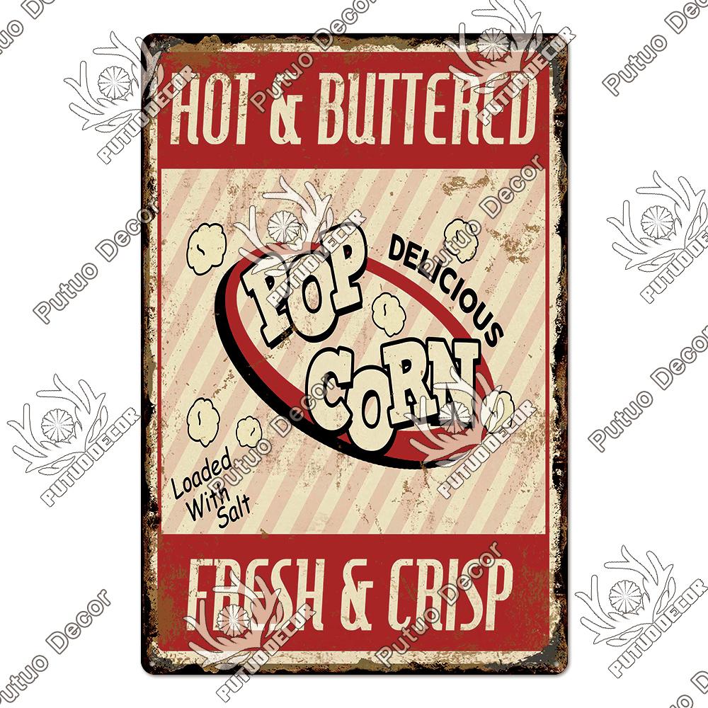 Decor Cinema Vintage Metal Plaque Metal Sign Tin Sign Iron Poster for Movie Theater Club Living Room Home Wall Decor