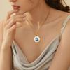Modern Elliptical Jewelry Component Floral House Print Accessories Stainless Steel Charm for Handmade Enthusiasts