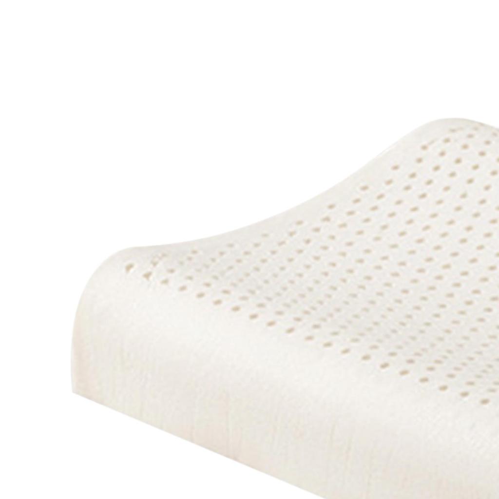 Latexkissen Atmungsaktiv Memory Nacken Entlasten Stützend Ergonomisches Schlafkissen mit Bezug Innenfutter für