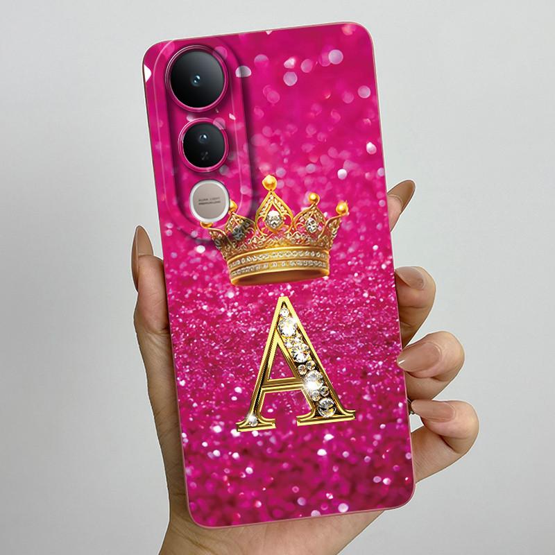 For Vivo V50 Lite 5G Case Luxury Letters Couple Silicone Soft Phone Cases For Vivo V50 V50Lite 5G Camera Protection Back Cover