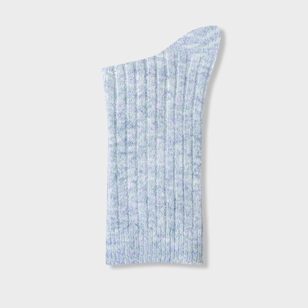 Shu'an Women's Mid-Calf Wool Socks: Antibacterial, Thick, Warm, Knit for Autumn/Winter