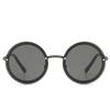 Luxury Metal Chain Round Sunglasses Rimless Brand Shades for Women Circle Sun Glasses Gradient Oculos  Zonnebril Dames
