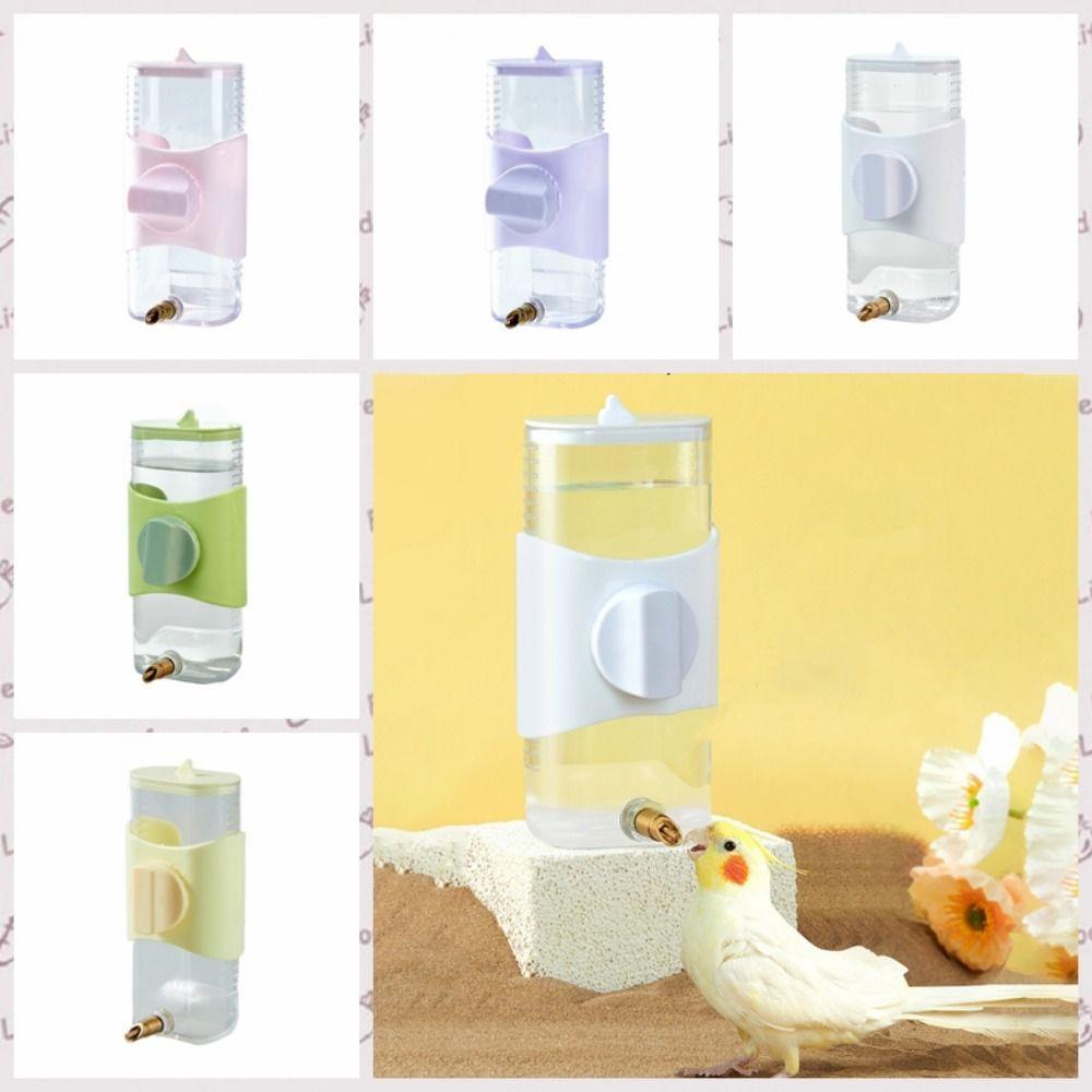 

300ML Bird Drinker Striking Needle Parrot Waterer Pet Accessories Bird Water Bottle for Bird Cage фиолетовый