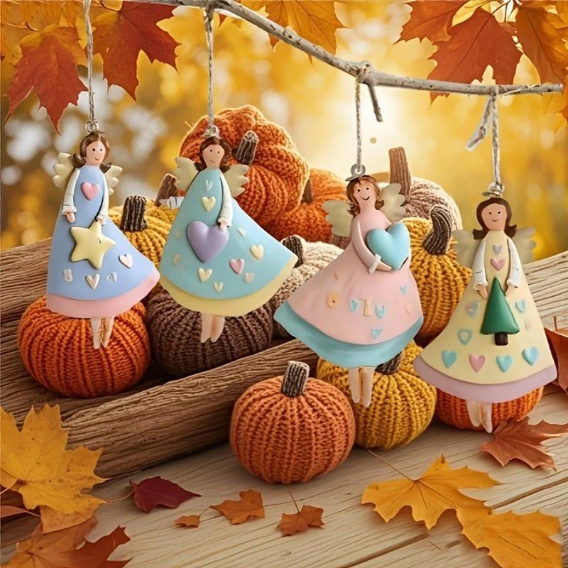8/16/24PCS New Wooden Christmas Wooden Pendant Retro DIY Xmas Ornaments Xmas Tree Decoration Merry Christmas Party