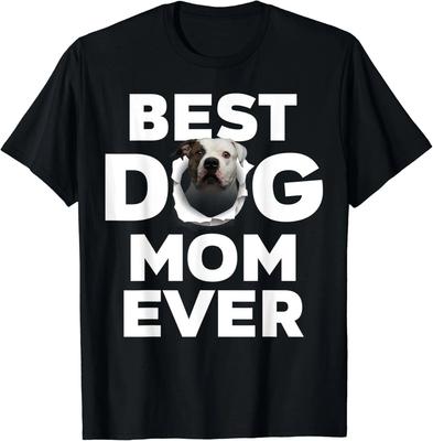 Best Dog Mom Ever American Bulldog Lovers For Dog Mom Gift Unisex T-Shirt