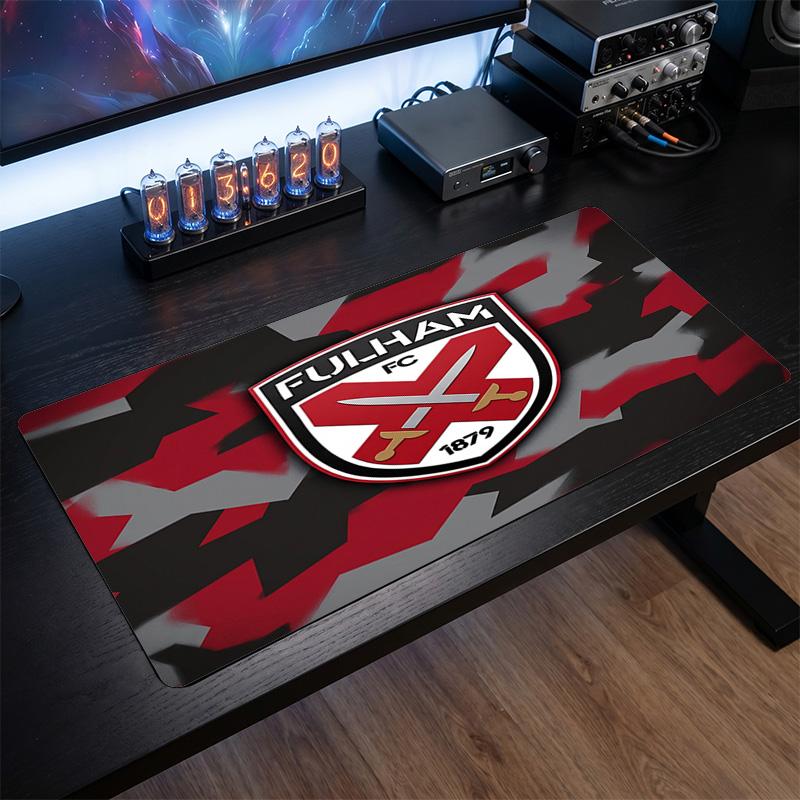 Fulham Football Print Large Mouse Pad, Anti-Slip Extended Gaming Desk Mat for Office Home