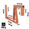 KADAX Balcony Box Flower Pot Planter Handles Saucer Balcony Railing