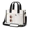 Women's Large Canvas Tote & Crossbody Laptop Bag - Everyday Shoulder & Mommy Bag