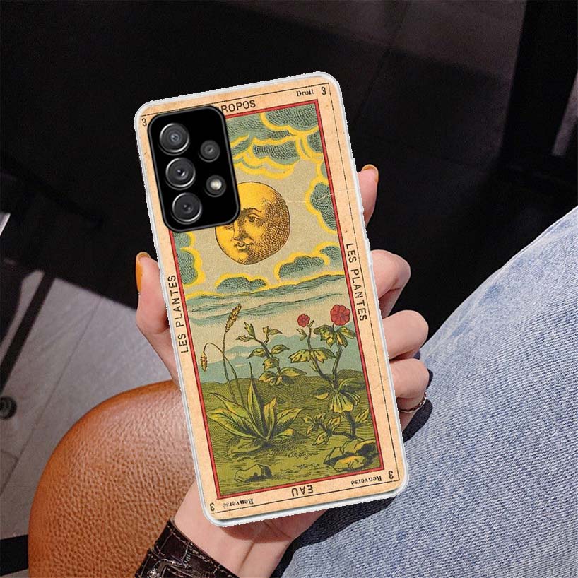 

Чехол для телефона с изображением карт Таро для Samsung Galaxy A51 A71 A50 A70 A40 A30 A20E A10 A41 A31 A21S A11 A01 A6 A8 + A7 A9 Samsung A9 2018