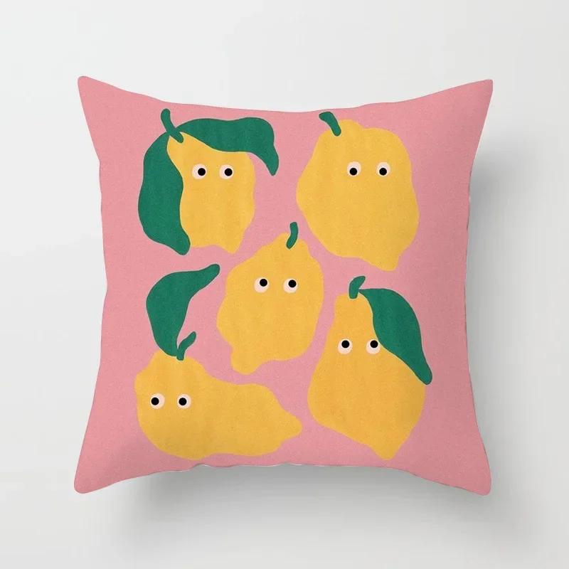 Hot Sale Modern Morandi Color Sofa Cushion Cover Home Nordic Abstract Mountain Moon Sun Geometric Pillow