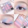 Sechzehnfarbige Sonnenuntergangs-Magie Lidschattenpalette Perlmutt Matt Erdfarben Koreanisches Make-up Lidschatten