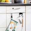 Cabinet Hooks Cute Cat No Hole Door Back Bag Hanger Drawer Small Item Hooks Clothes and Hat Hooks