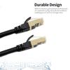 Ethernetový kabel Cat8 Vysokorychlostní síťový kabel 40 Gb/s 2000 MHz / stíněný kroucený pár / pozlacený