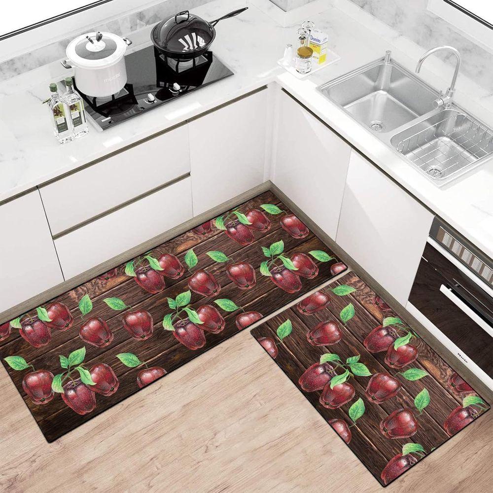 Vintage Keukenkleed in Amerikaanse Stijl met Boheemse Stijl Lang Rechthoekig Antislip Vloermat voor Restaurant Woondecoratie Item 40X60CM (1.3X2FT