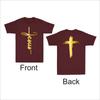 Jesus God Lover Christian Cross Faith Religious Front  Back Print Unisexs Tshirt