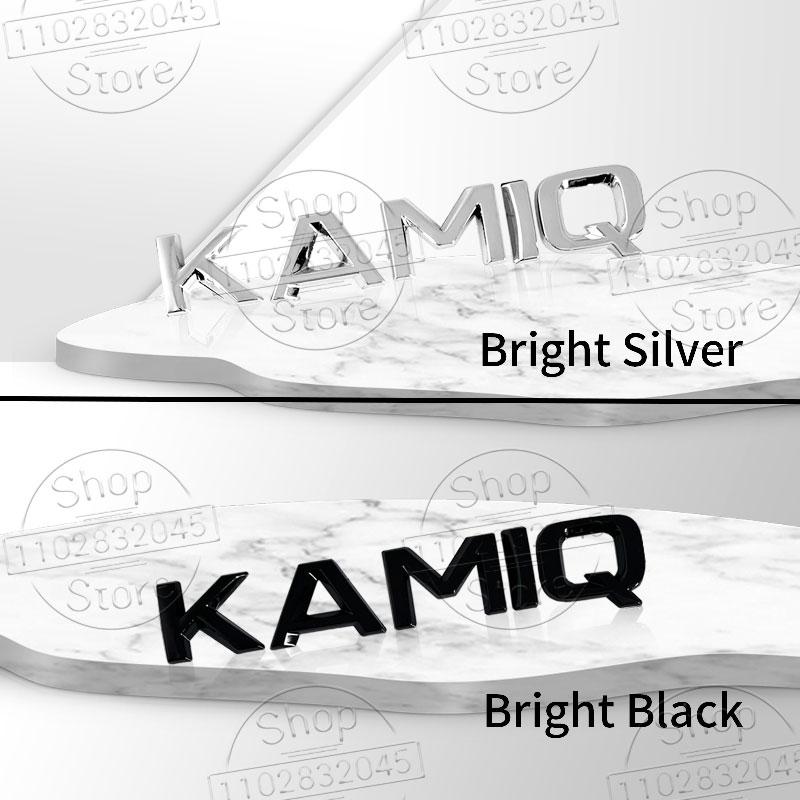 FSNK8 3D Car Decor Fender Emblem Trunk Decal Sticker For Skoda 4x4 Kodiaq Superb Octavia Karoq Kamiq Yeti Karoq Fabia Accessories