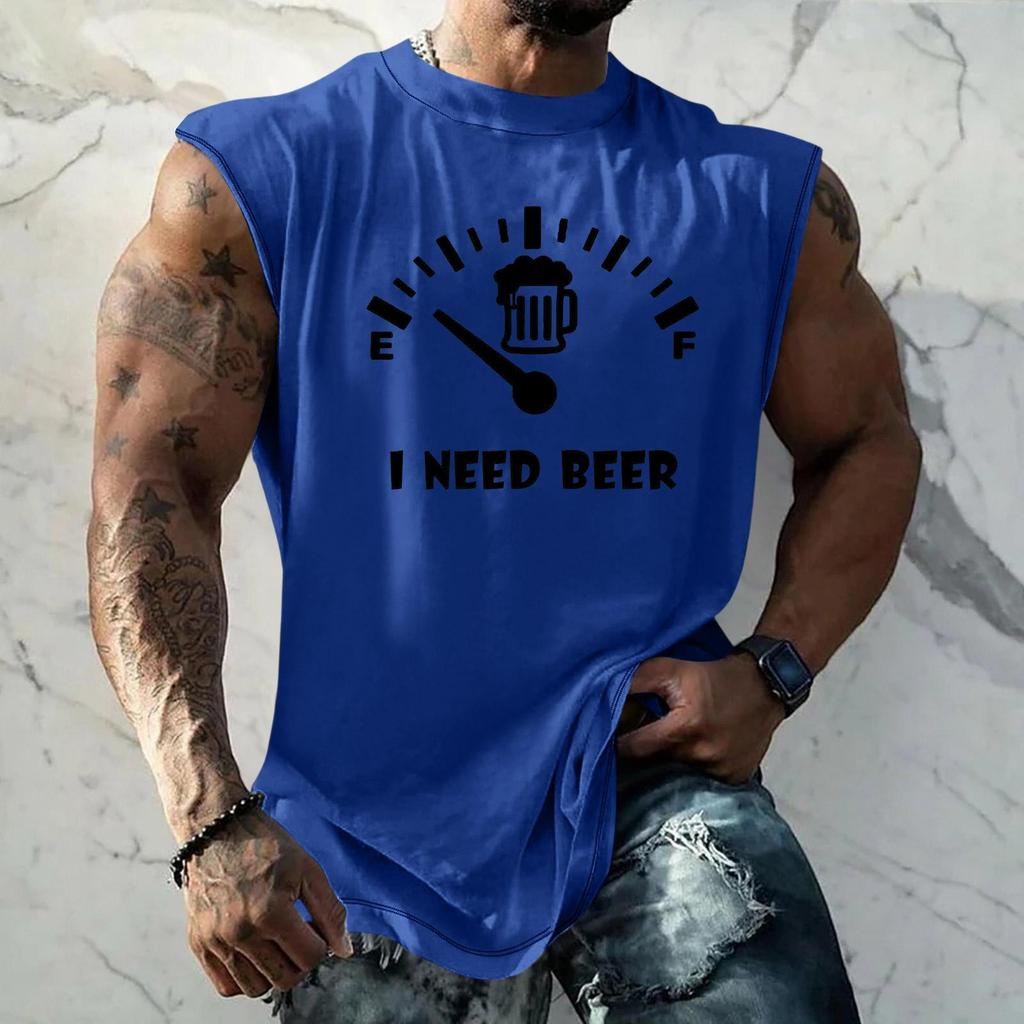Canotta da uomo senza maniche vestibilità larga casual streetwear maglietta muscolare con grafica stampata texture gilet estivo per allenamento palestra