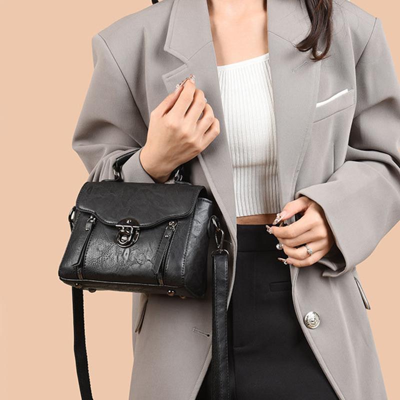 A New Trend of Crossbody Bags  Retro Handheld Shoulder Bags  Small Multi-functional Fashionable Handbags