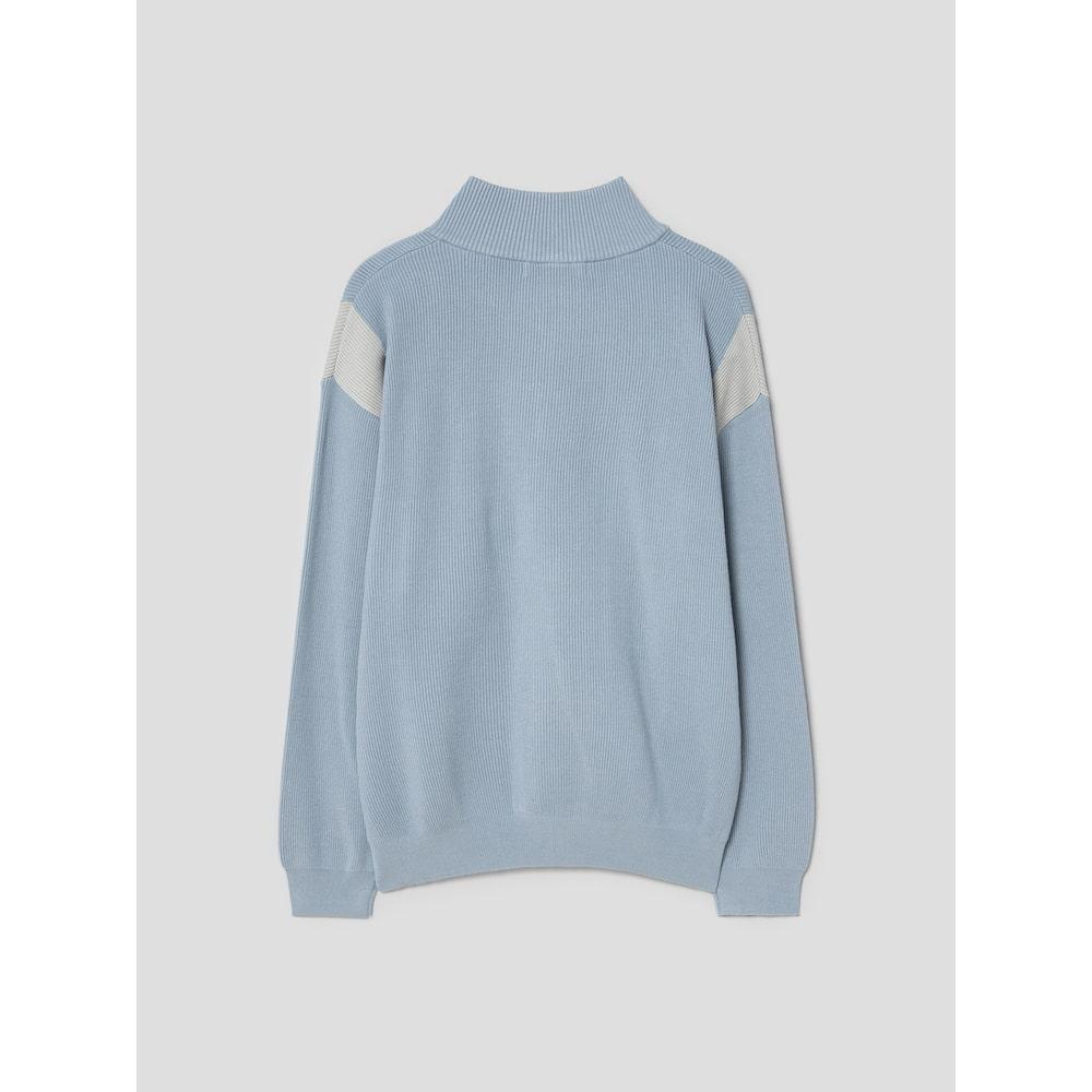 8seconds Color Block Two-Way Zip-Up Cardigan Sky Blue