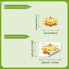 Golden Lotus Toilet Sticker Zen-Style Lotus Decoration Self-Adhesive Removable Aesthetic Bathroom Decal Wall Sticker Home Decor