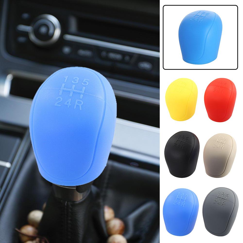 Car Gear Shift Collars for Ford Focus 2 3 4 MK2 MK3 MK4 Fiesta Ecosport MT Silicone Car Shift Knob Cover Handbrake Cover