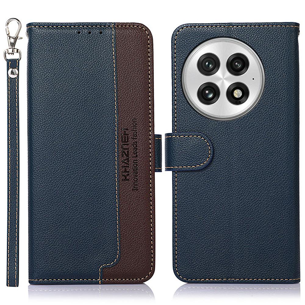 KHAZNEH For OnePlus 13 Case RFID Blocking Wallet Litchi Texture PU Leather Phone Cover A