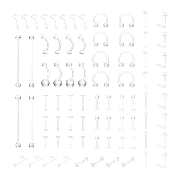 

Stylish Acrylic Piercing Jewelry for Lip Eyebrow Belly Button Elegant Accessories for Formal Occasions Wear 1