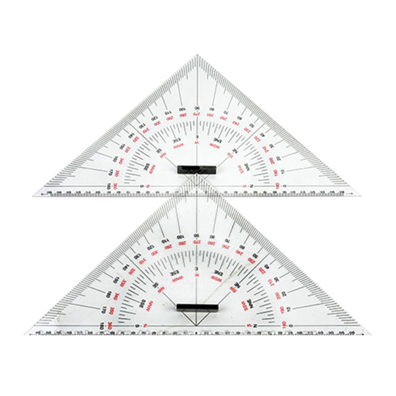 

300mm Large-Scale Triangle Ruler Protractor for Ship Drawing Teaching Engineering Geometry Rulers Math Protractor Ruler