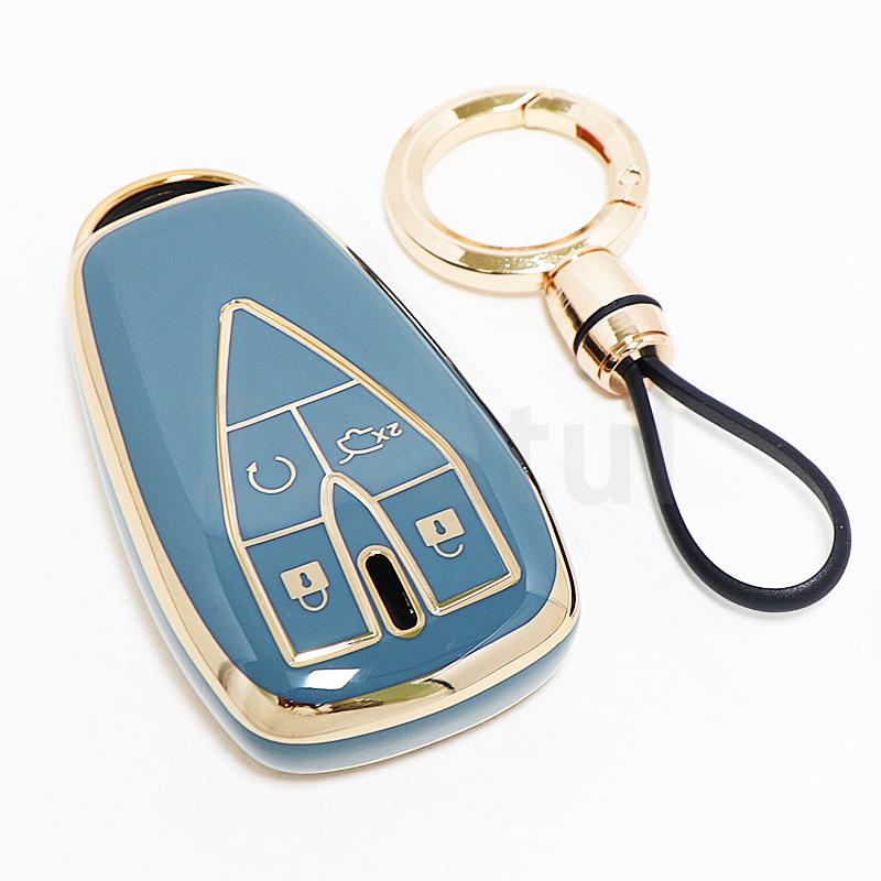 Tpu 4 Buttons Car Key Case Keychain Anti-Scratch Keyless Cover For Changan Cs35 Plus Unit Unik Oshan X7 X5 Cs75 Plus Cs55 Plus